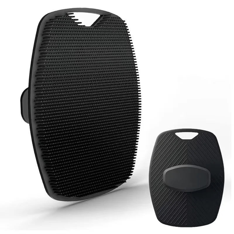Body cleaning brush, bath brush, soft-bristled massage shower brush, made of silicone material, with anti-slip handle design.