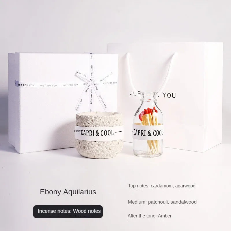 Handmade Fireless Aromatherapy Creative Candle Birthday Gift with Hand Gift Soybean Wax Perfume Fragrance Decoration Gift Box