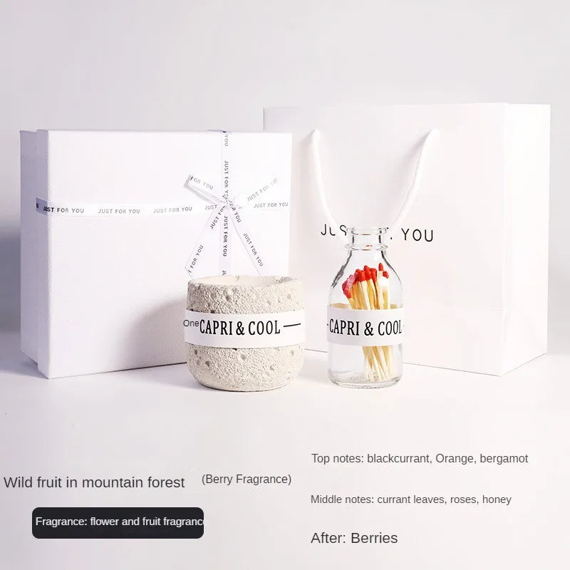 Handmade Fireless Aromatherapy Creative Candle Birthday Gift with Hand Gift Soybean Wax Perfume Fragrance Decoration Gift Box
