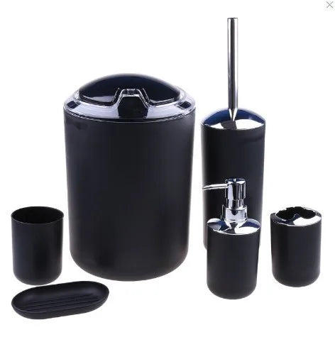 New luxury 4/6 piece bathroom accessories set various styles solid color high-end bathroom accessories set