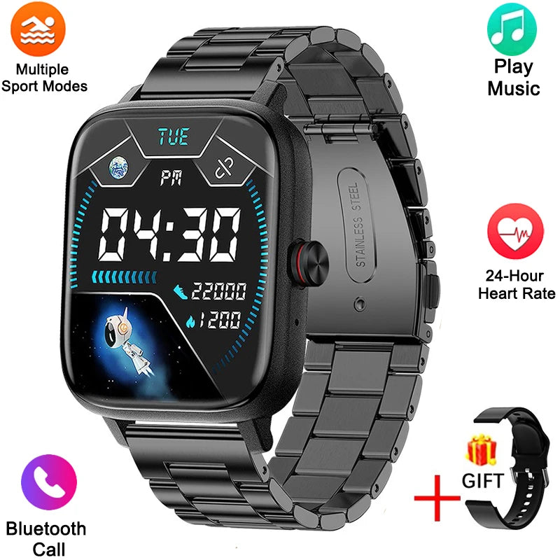 New Smart Watch Women Custom Dial Smartwatch For Android IOS Waterproof Bluetooth calling Music Watches Full Touch Lady Watch