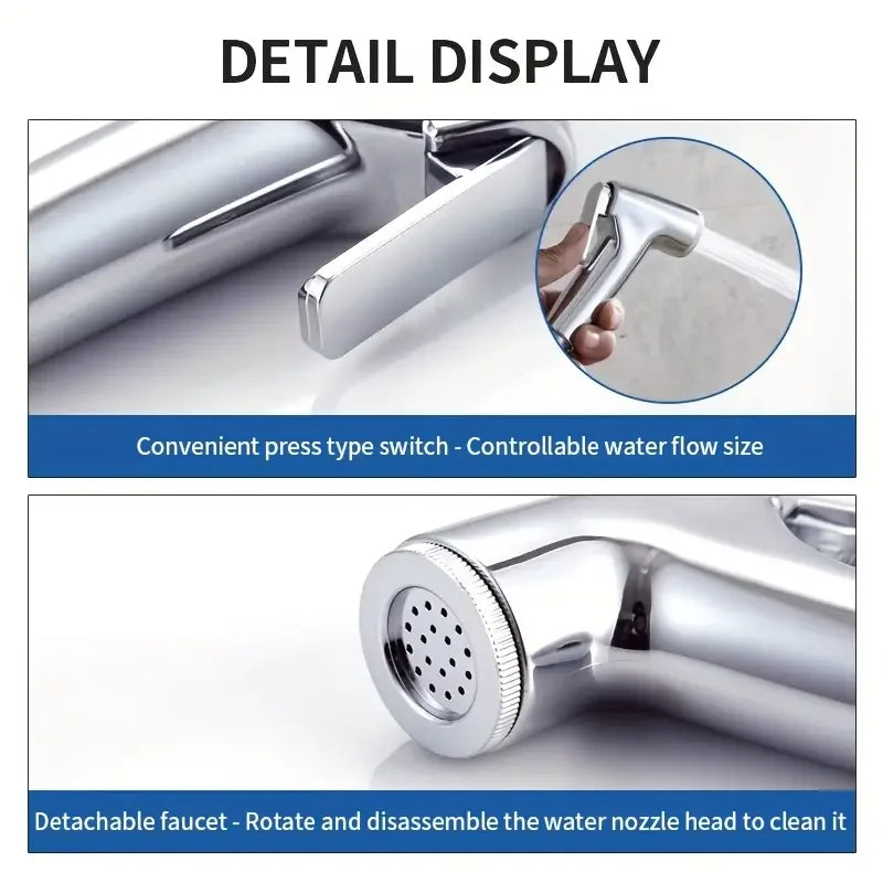 Bathroom Accessories 1 Piece Set Household Handheld Shower Set Toilet Spray Gun Toilet Booster Flusher Nozzle Handheld Spray Gun