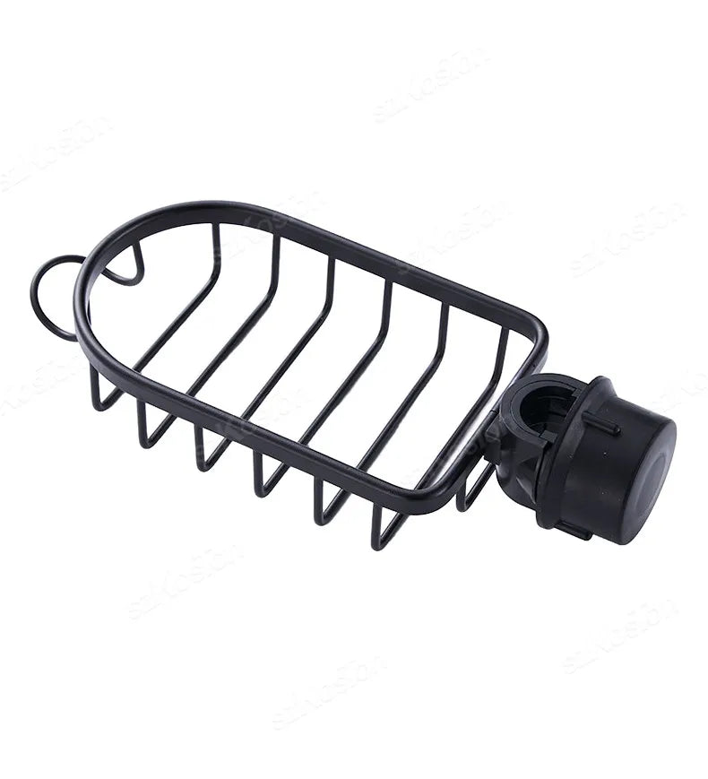 Bathroom Accessories Faucet Storage Shelves Shower Bar Faucet Rack Shampoo Soap Holder Adjustable Kitchen Rag Sponge Drain Shelf