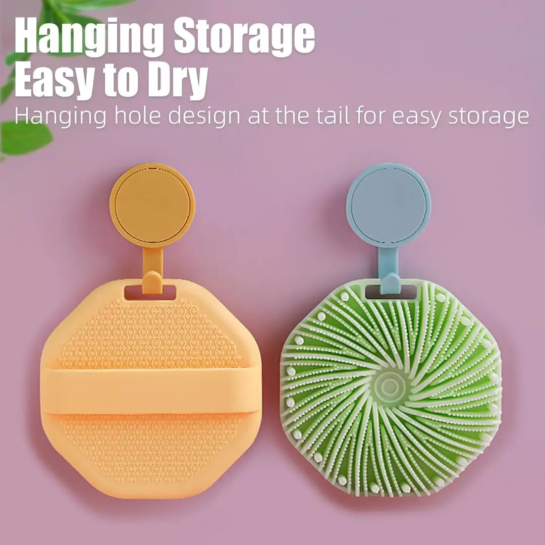 Scrub silicone body scrubber, Sensitive skin exfoliator Body scrubber, Body scrub, Shower silicone bath brush, charcoal