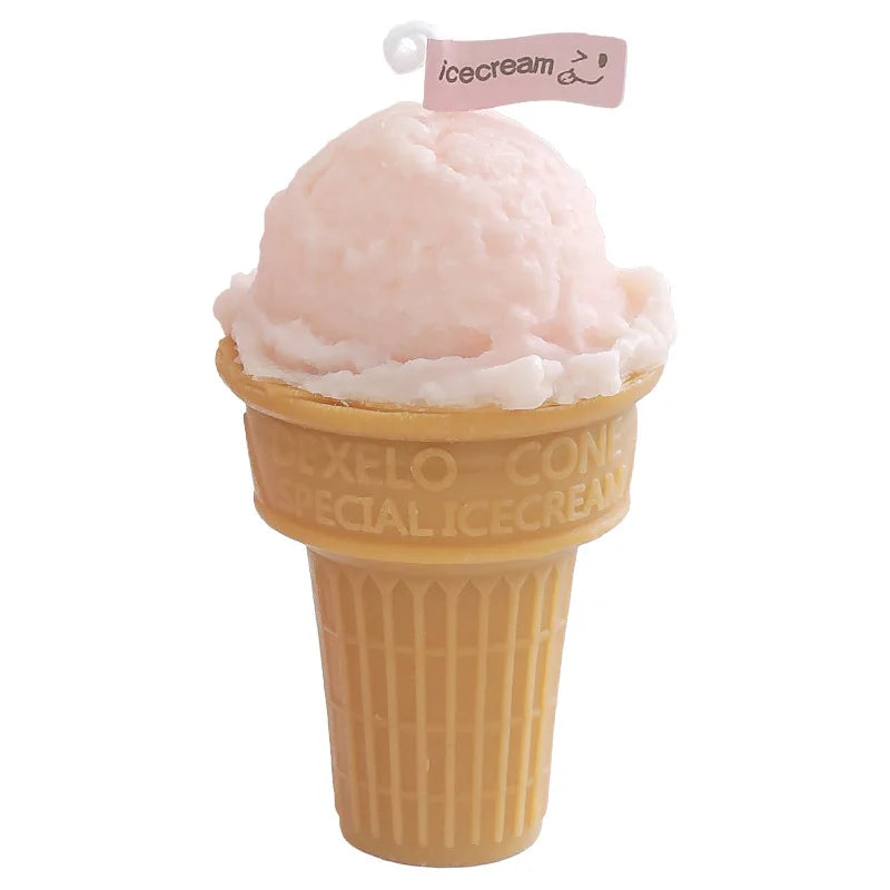 2pcs Ice Cream Candles Handcrafted Creative Design Fragrance Gift Atmosphere Accompanied By Hand Gifts Aromatherapy Candles