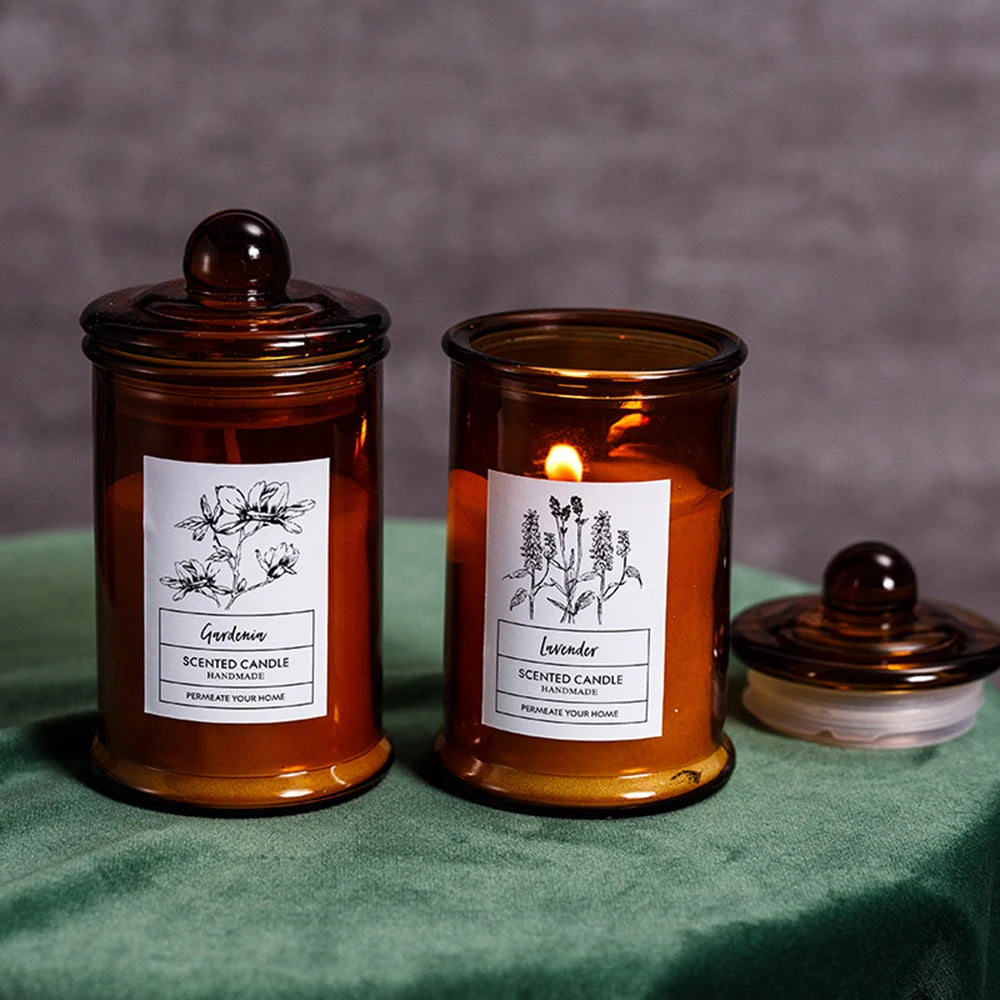 Aromatherapy Candles, Soy Wax, Small Tea Jars, Fragrance Gift, Handheld Gift