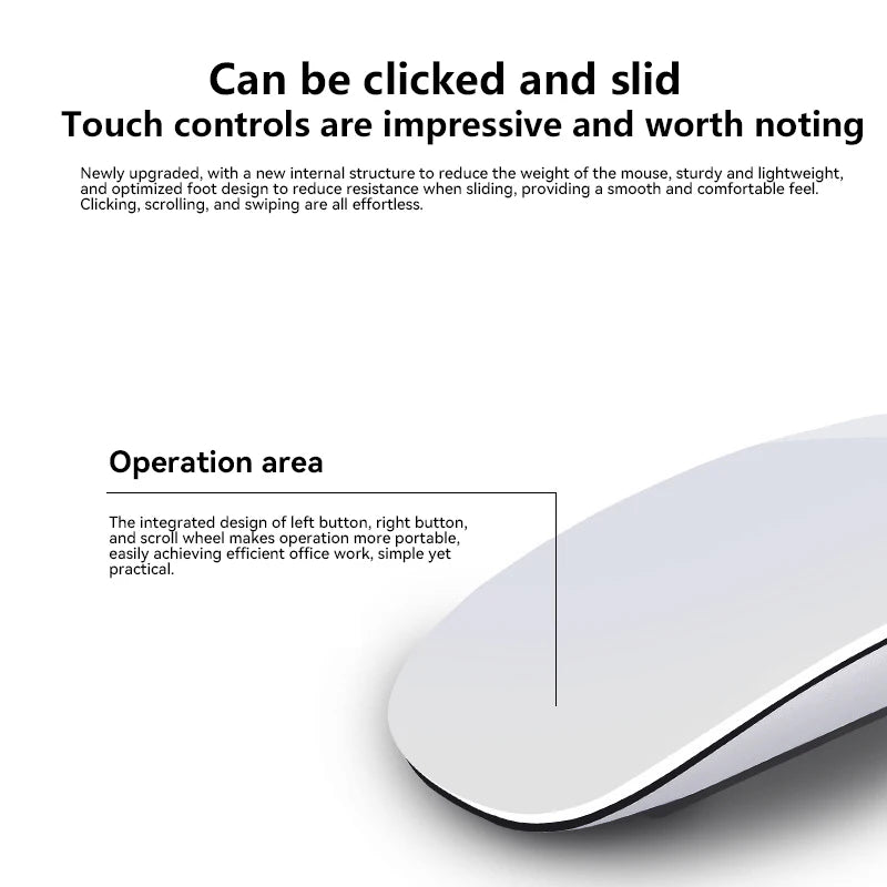 XIAOMI Multi-Touch Wireless Mouse Surface Magic Mouse For Macbook Pro Air Mini Laptop Tablet Bluetooth 5.0 Sensitive Mouse