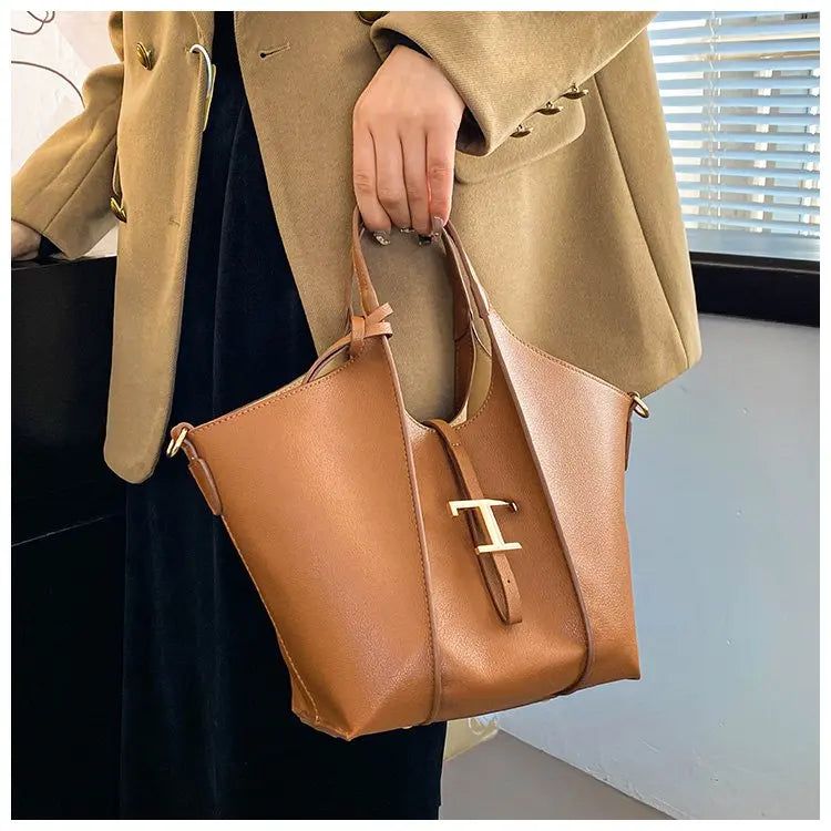 Shredded Potato Women's Bag Tod Vegetable Basket Women's Bag Big Wing Tote Bucket Bag Large Capacity Shoulder Handbag