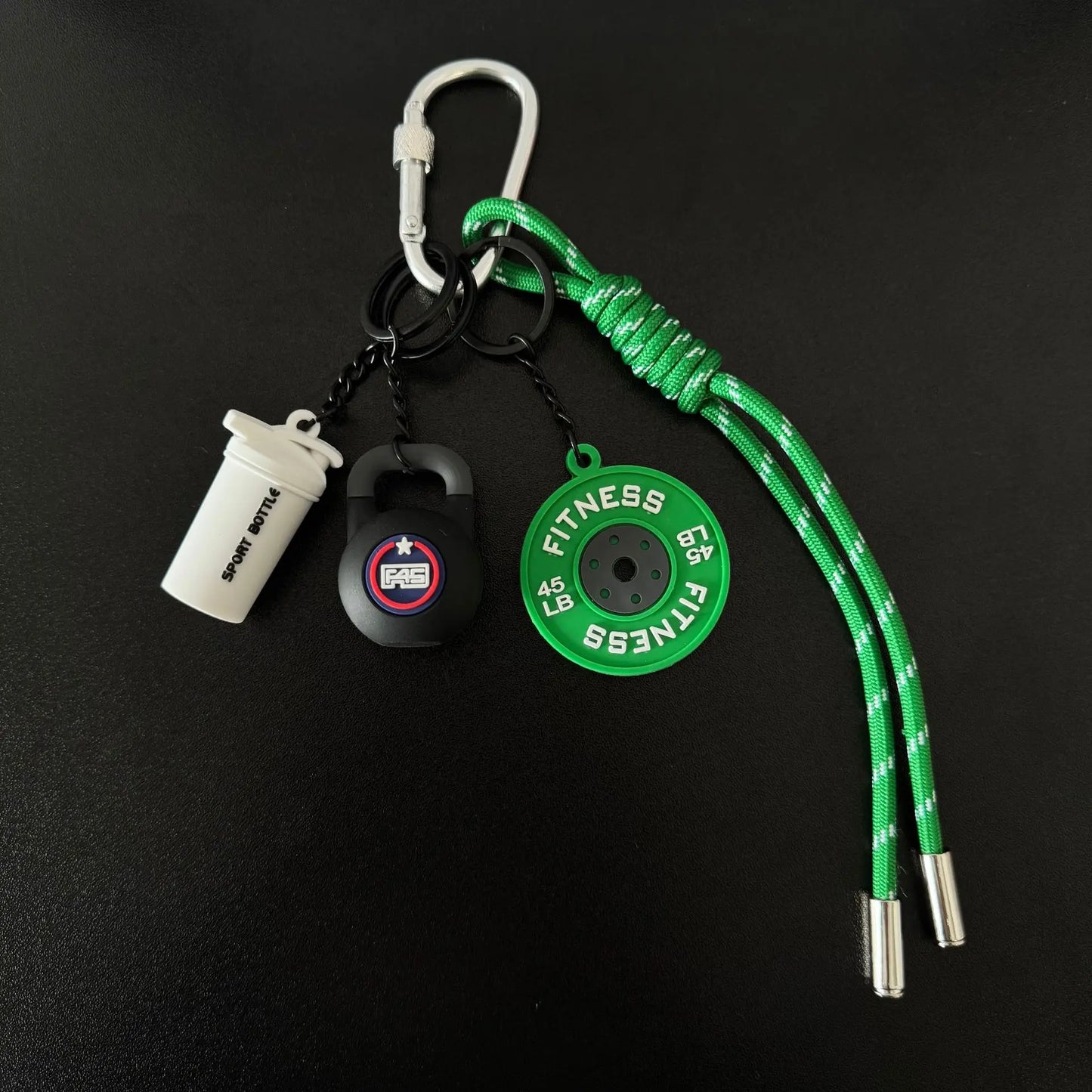Sports Fitness Bag Pendant Mini Dumbbell Water Cup Keychain Camera Mobile Phone Backpack Accessories For Men Women Y2k Fashion