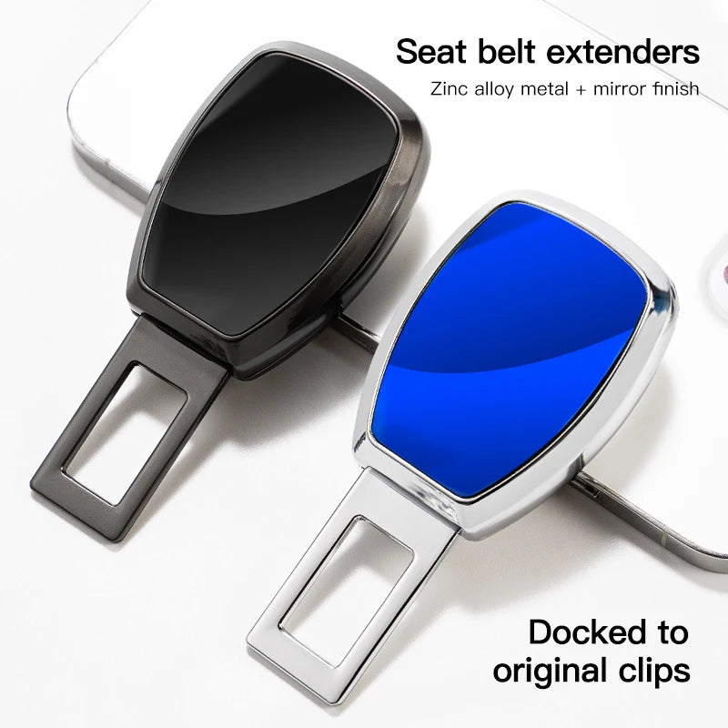 Car safety seat buckle and seat belt buckle extender accessories