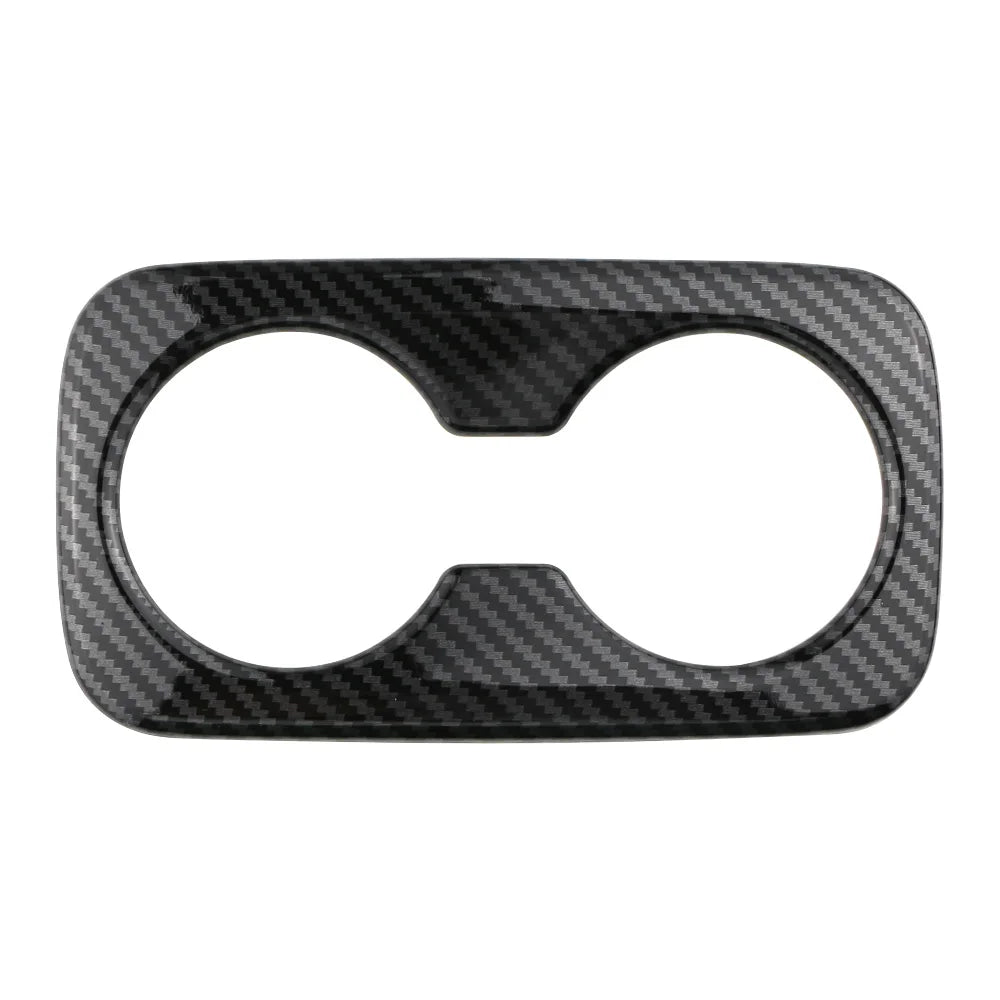 Car Accessories for Kia Sportage NQ5 2021-2023 2024 2025 Carbon Fiber Interior Rear Water Cup Holder Panel Cover Trim Sticker