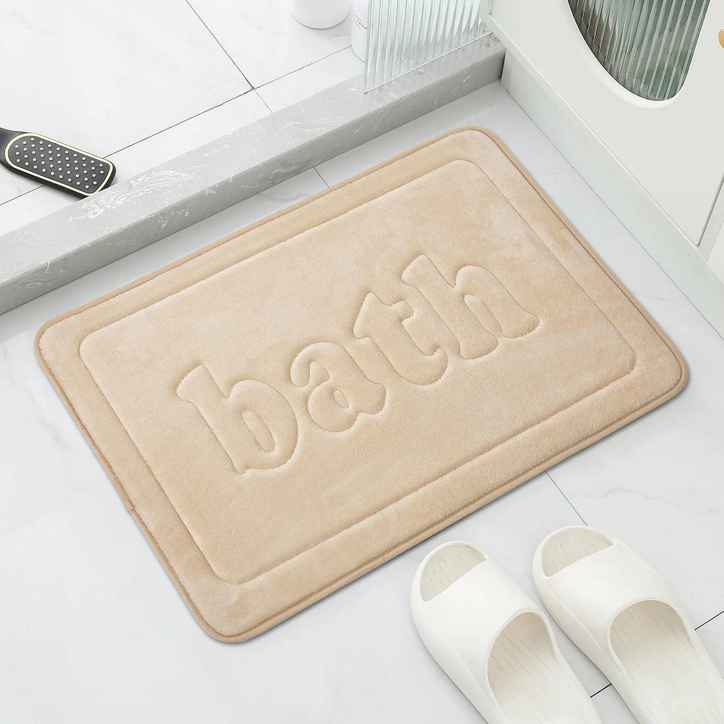 Bathroom non slip floor mat, soft bathroom mat, absorbent bath mat, thick velvet door mat, home decoration carpet, bath carpet