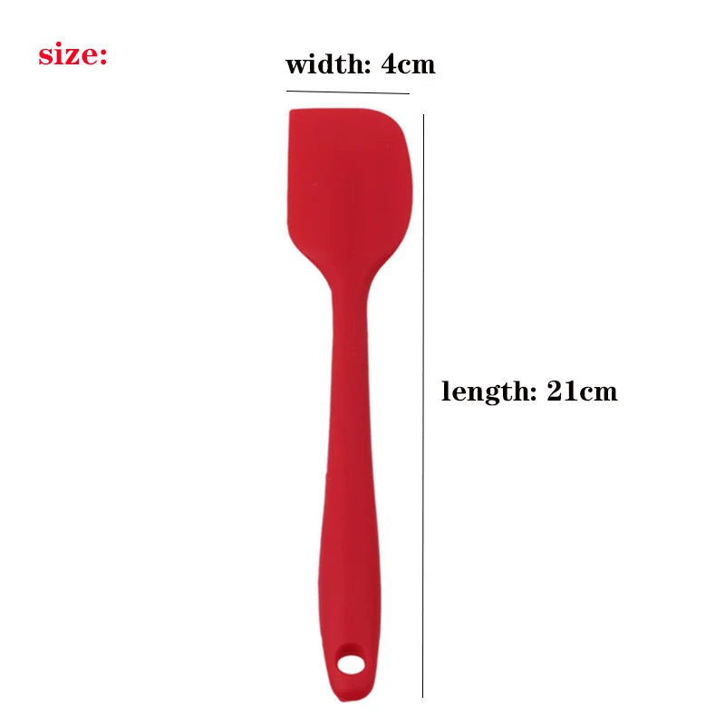 Heat Resistant Integrate Handle Silicone Spoon Scraper Kitchen Utensil Turners Spatula Pan Spatula Cake Kitchen Cooking Tool
