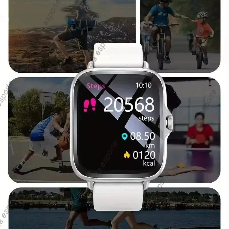 2024 Smart Watch For Men Women Gift Full Touch Screen Sports Fitness Watches Bluetooth Calls Digital Smartwatch Wristwatch
