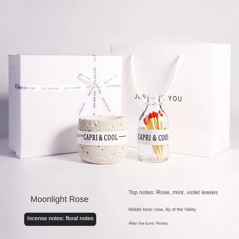 Handmade Fireless Aromatherapy Creative Candle Birthday Gift with Hand Gift Soybean Wax Perfume Fragrance Decoration Gift Box