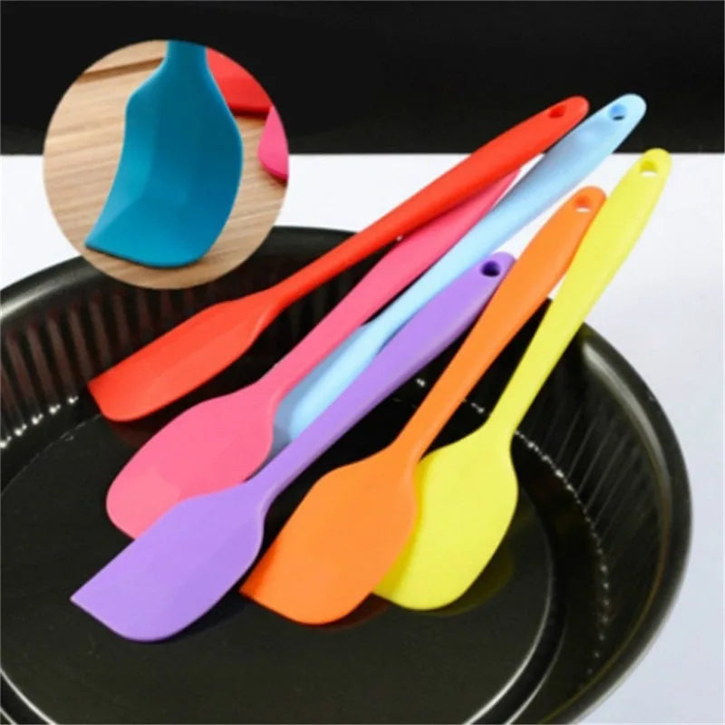 Heat Resistant Integrate Handle Silicone Spoon Scraper Kitchen Utensil Turners Spatula Pan Spatula Cake Kitchen Cooking Tool