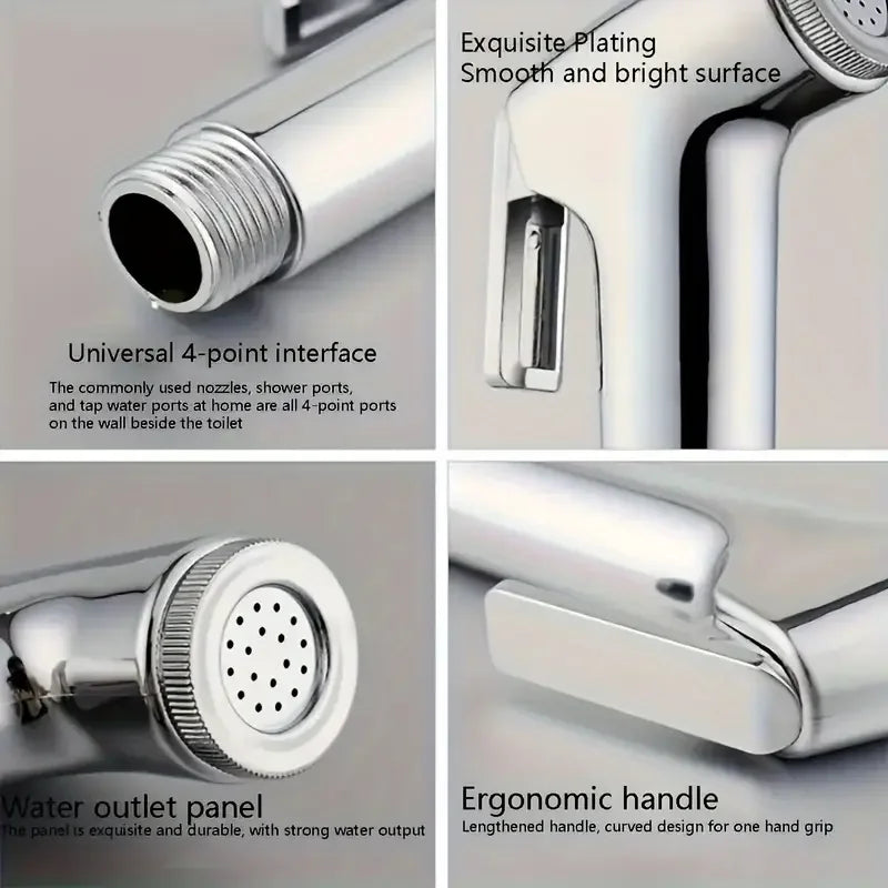 Bathroom Accessories 1 Piece Set Household Handheld Shower Set Toilet Spray Gun Toilet Booster Flusher Nozzle Handheld Spray Gun