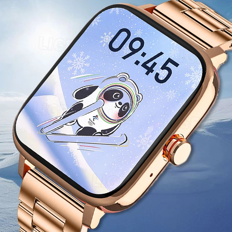 New Smart Watch Women Custom Dial Smartwatch For Android IOS Waterproof Bluetooth calling Music Watches Full Touch Lady Watch