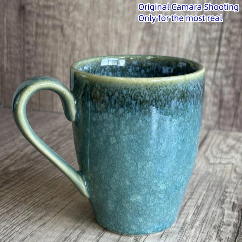 Ceramic Coffee Mug for Cocoa Cappuccino Latte Cereal Chines Teacup Water Milk Cup Dishwasher Safe Microwave Safe