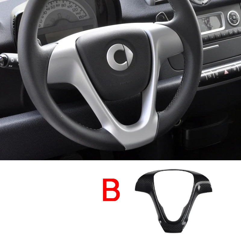 Car Styling Decorative Cover Protective Shell Carbon Interior Modification ABS Sticker For Old Smart 451 Fortwo Car Accessories