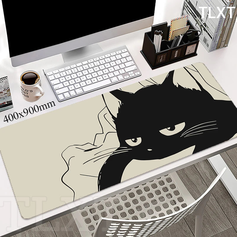 Mouse Pads Cute Cat Computer Mousepad Company Desk Pad 100x50cm Large Kawaii Mausepads Office Mouse Mat XXL Big Table Mats
