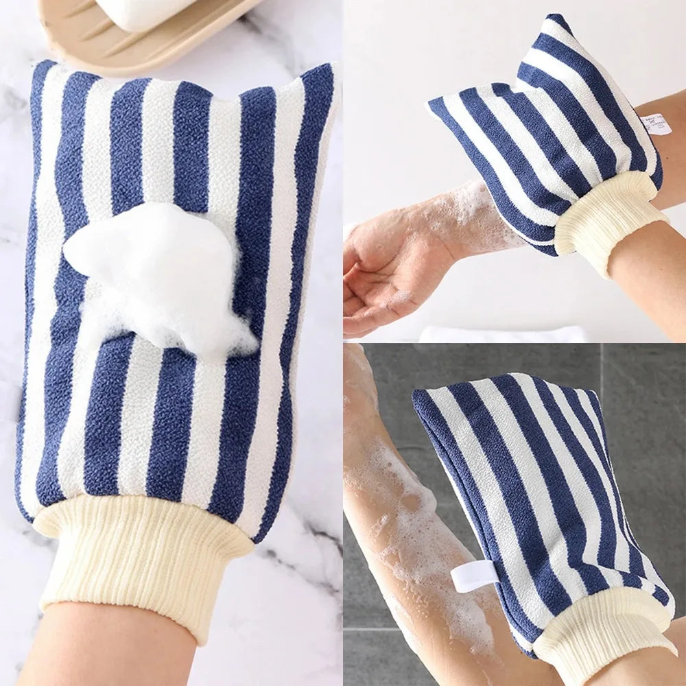 Bath for Peeling SPA Exfoliating Shower Brush Washcloth Body Cleaning Scrubber Mitt Rub Body Wash Gloves Back Shower Bath Towel