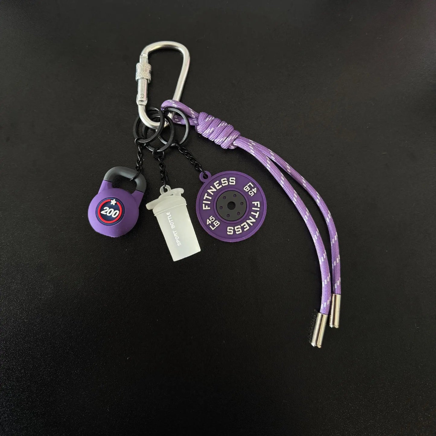 Sports Fitness Bag Pendant Mini Dumbbell Water Cup Keychain Camera Mobile Phone Backpack Accessories For Men Women Y2k Fashion