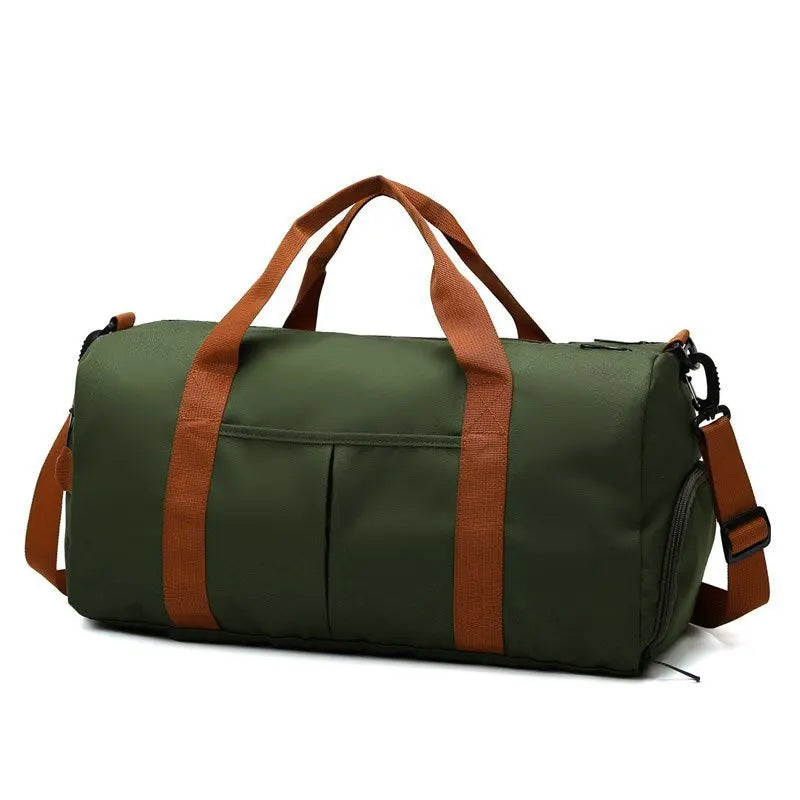 2025 New Fitness Bag Fashion Luggage Bag Men's Casual Large Capacity Sports Handbag Travel Storage Luggage Bag Simple Zipper Bag