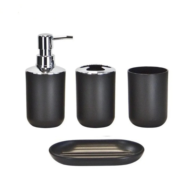 New luxury 4/6 piece bathroom accessories set various styles solid color high-end bathroom accessories set