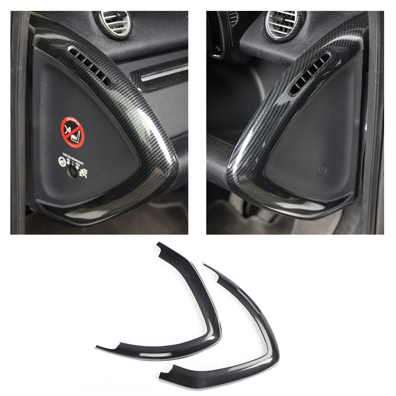 Car Styling Decorative Cover Protective Shell Carbon Interior Modification ABS Sticker For Old Smart 451 Fortwo Car Accessories