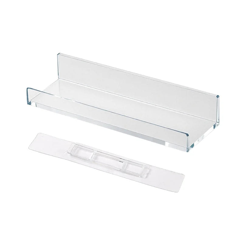 Bathroom Shelf Makeup Storage Organizer Rack Self Adhesive No-drill Shelves Wall Shampoo Rack Shower Shelf