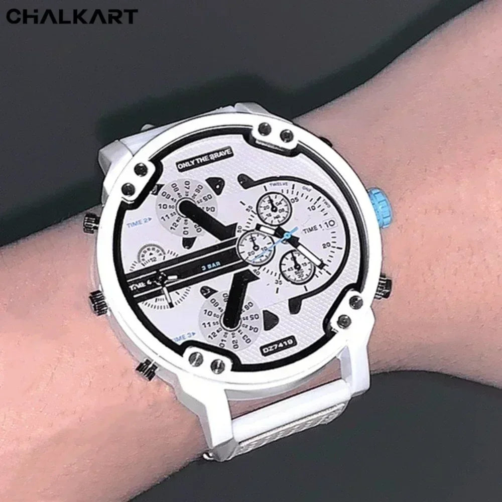 Wristwatch Smart Watches For Men Big Large Dial Watch Fashion Individual Silicone Belt Quartz Clock Sports Business For Women