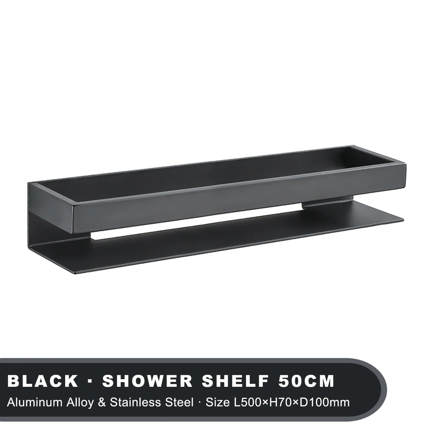 Bathroom Shelf Stainless Steel Wall Mount Shower Organizer Caddy Corner Black Kitchen Accessories Holder Toilet Storage Rack