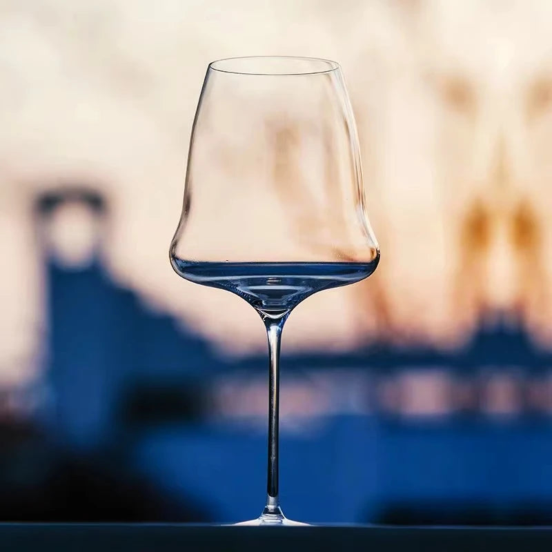 Thin Crystal White Wine Glass, Champagne Sweet, New Craft, Handmade, Not Bubble, Perfect Flawless Goblet