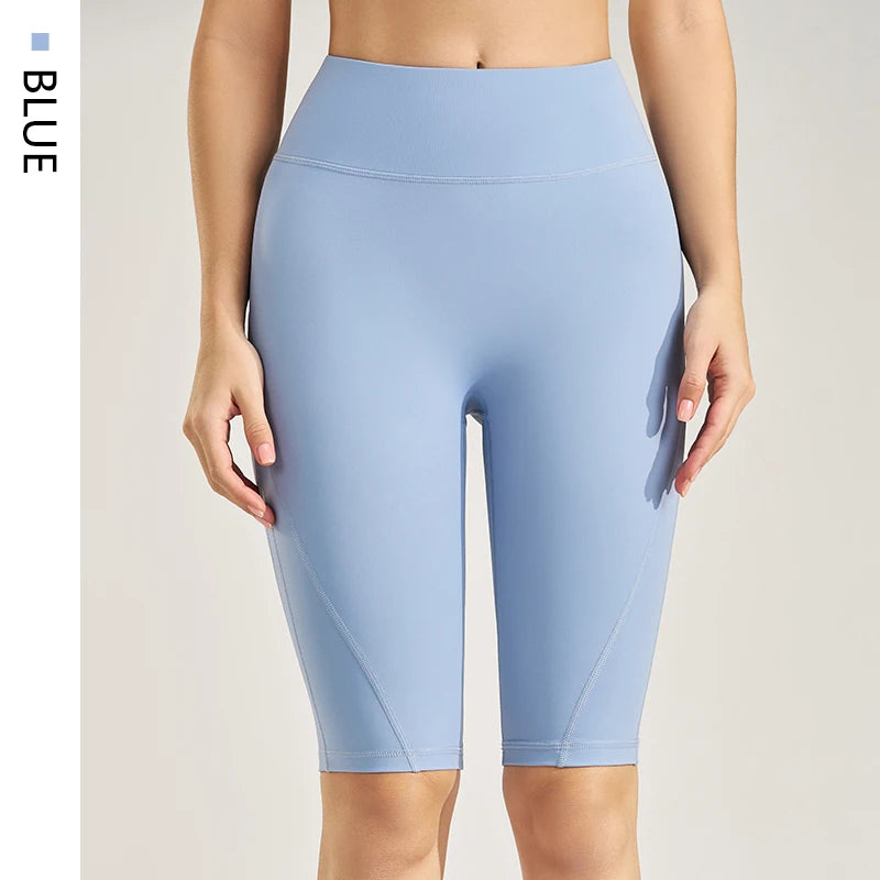 Fitness Pants Yoga Pants Women Skinny High Waisted Hip Lifting Quick Dry Running Exercise Shorts Yoga Clothing Five Points Pants