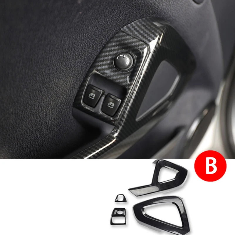 Car Styling Decorative Cover Protective Shell Carbon Interior Modification ABS Sticker For Old Smart 451 Fortwo Car Accessories