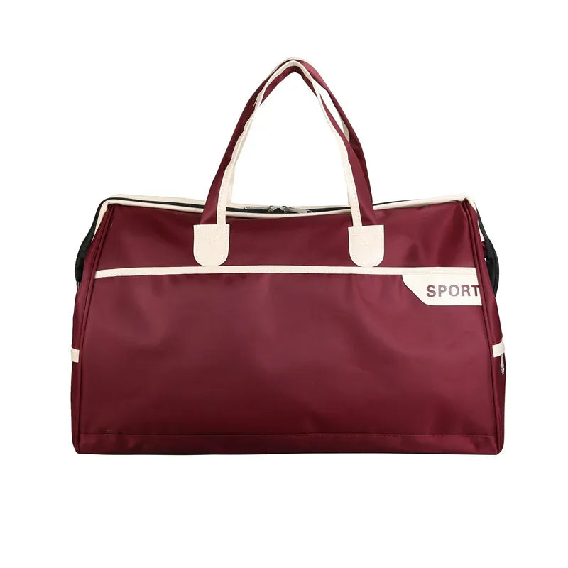 Nylon Travel Duffel Bag Outdoors Storage Bag Large Capacity Short-Distance Travel Package Foldable Boarding Bag Luggage Handbag
