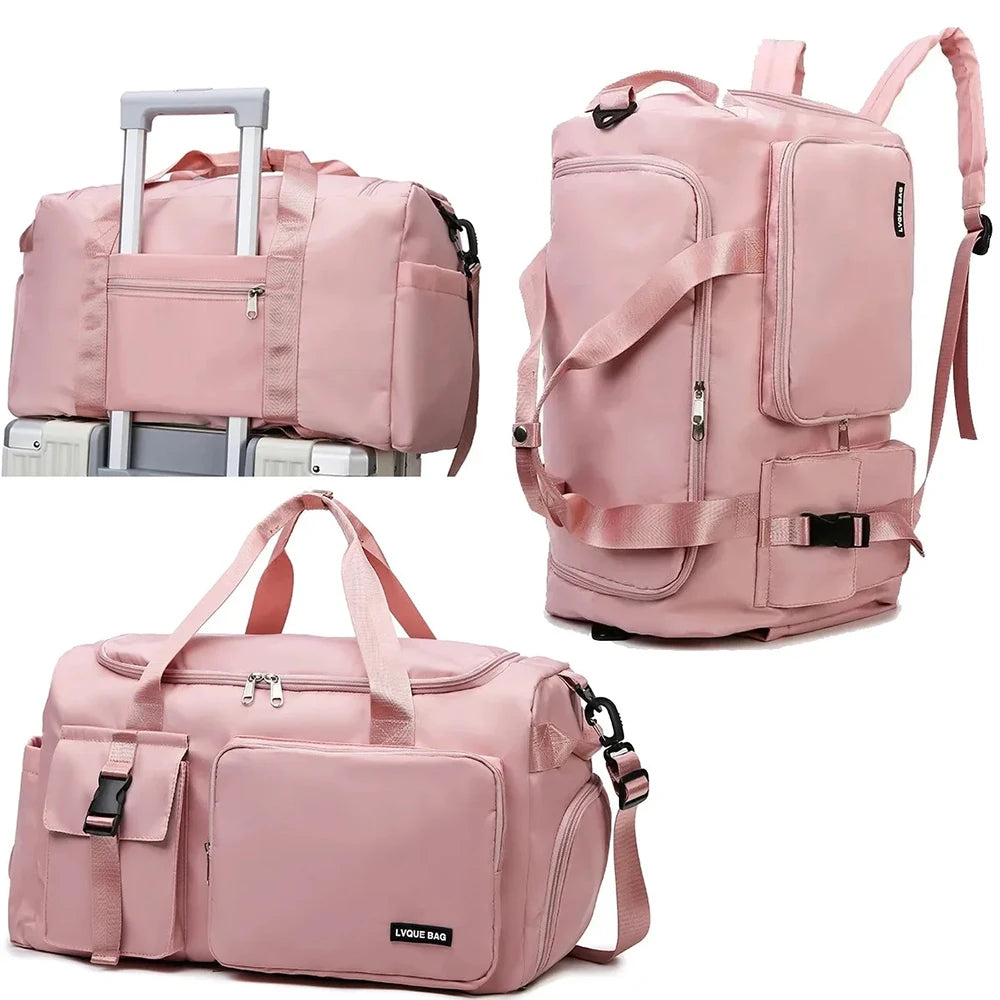 Travel Bag Large Capacity Dry and Wet Separation Student Portable Luggage Travel Storage Bag Fitness Bag Training Bag