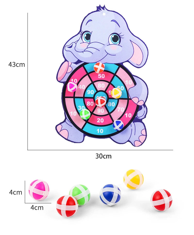 Educational Dart Board Games for Children Indoor Outdoor Party Play Games Kids Dartboard with Sticky Balls Sports Games For Kids