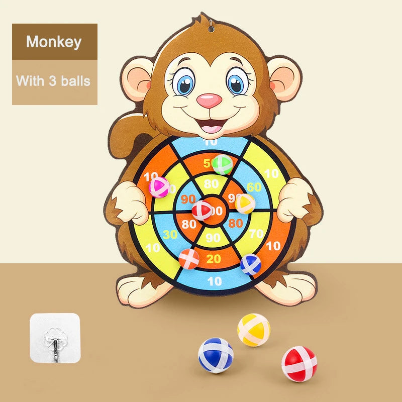 Educational Dart Board Games for Children Indoor Outdoor Party Play Games Kids Dartboard with Sticky Balls Sports Games For Kids