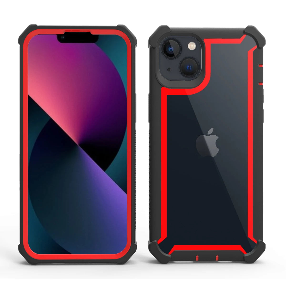 Transparent Phone Case For iPhone 15 14 13 12 11 16 Pro XS XR 7 8 Plus SE 2022 Hybrid Rugged Anti Shock Doom Armor Cover Cases