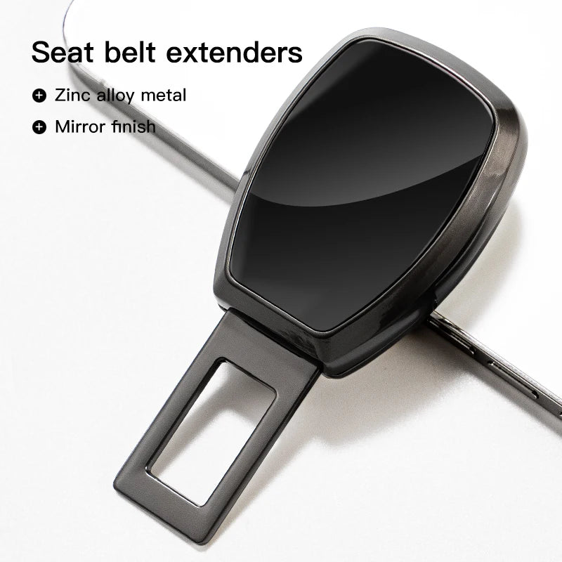 Car safety seat buckle and seat belt buckle extender accessories