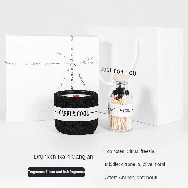 Handmade Fireless Aromatherapy Creative Candle Birthday Gift with Hand Gift Soybean Wax Perfume Fragrance Decoration Gift Box
