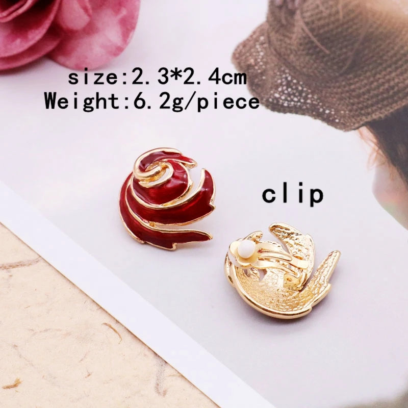 Colorful Earrings Enamel Party Pretty Christmas Gift Geometric Accessories