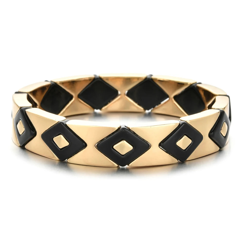 New Fashion Women's Beaded Enamel Stretch Bracelet femme boho bileklik pulseira bransoletki damskie bracelets