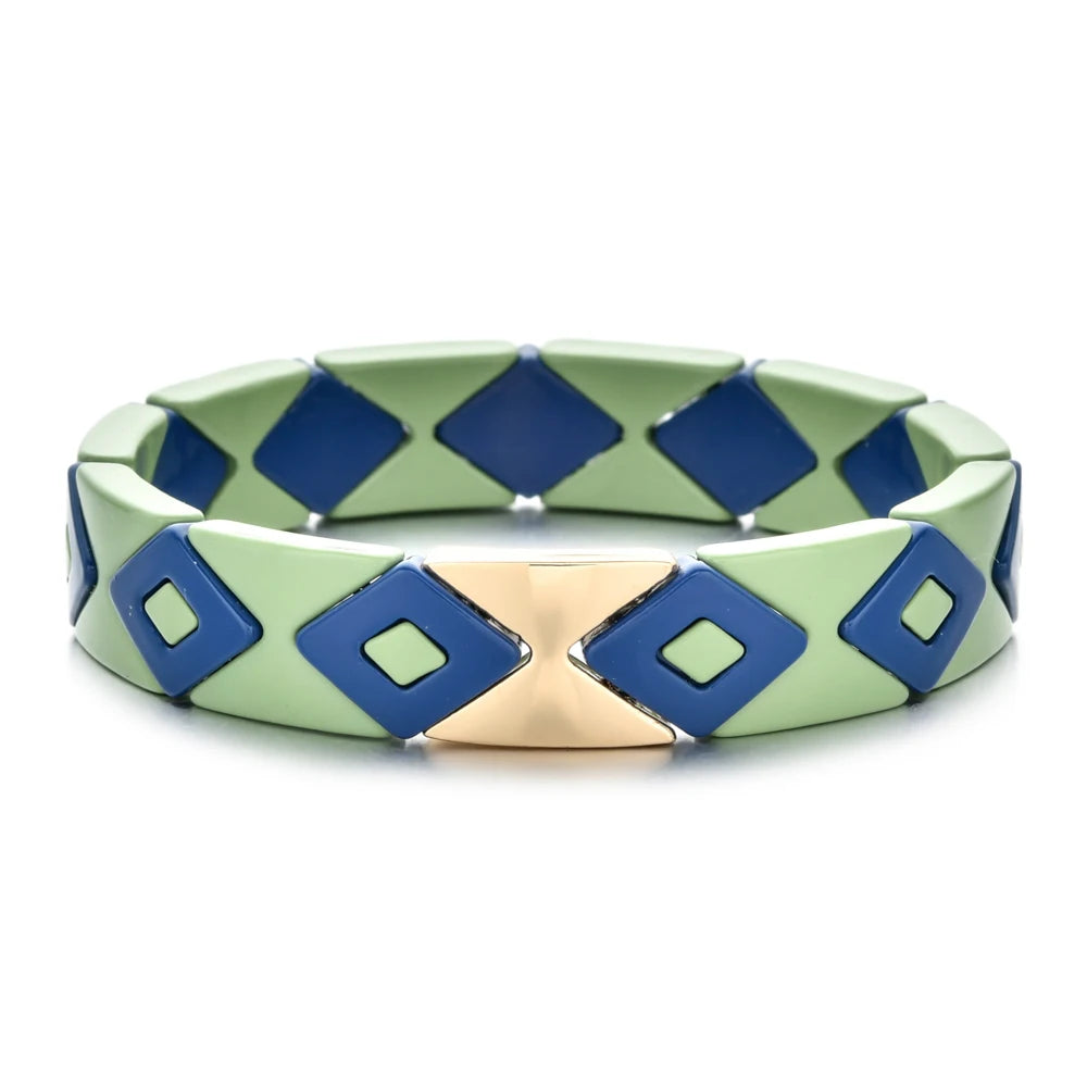 New Fashion Women's Beaded Enamel Stretch Bracelet femme boho bileklik pulseira bransoletki damskie bracelets