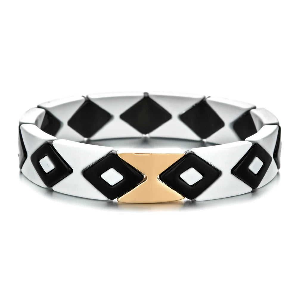 New Fashion Women's Beaded Enamel Stretch Bracelet femme boho bileklik pulseira bransoletki damskie bracelets
