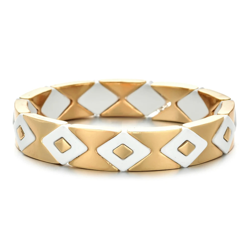 New Fashion Women's Beaded Enamel Stretch Bracelet femme boho bileklik pulseira bransoletki damskie bracelets