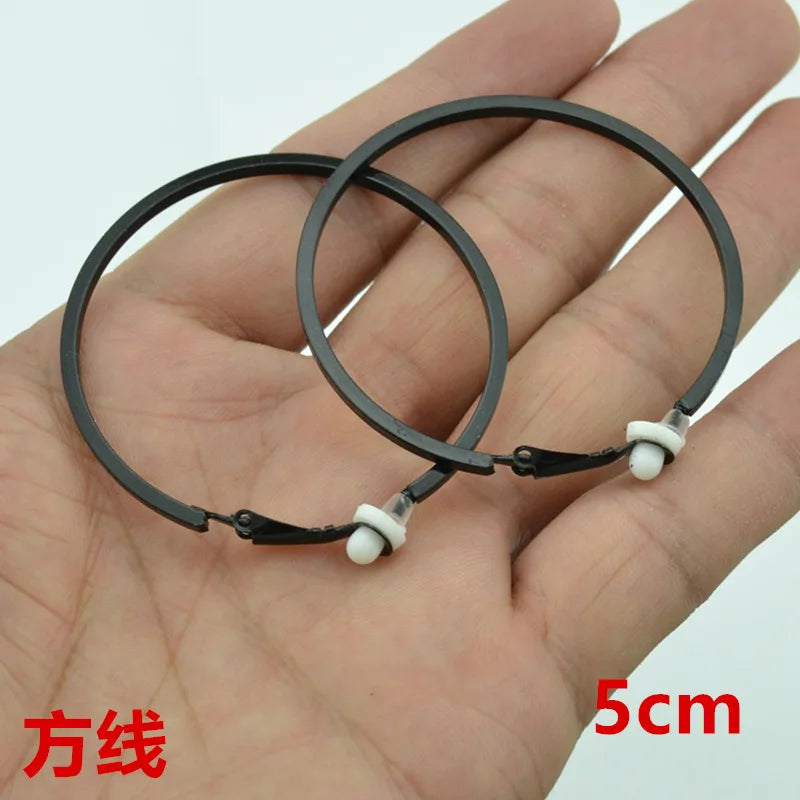Clip Earrings for Women Without Piercing No Ear Holes Big Small Circle Gold Silver Black Plating Fashion Cute Temperament Girl