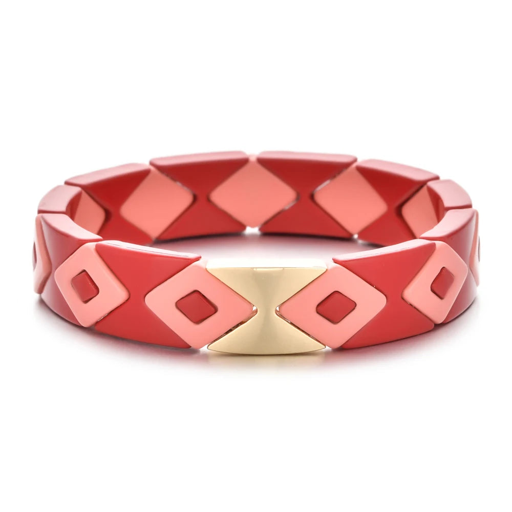 New Fashion Women's Beaded Enamel Stretch Bracelet femme boho bileklik pulseira bransoletki damskie bracelets